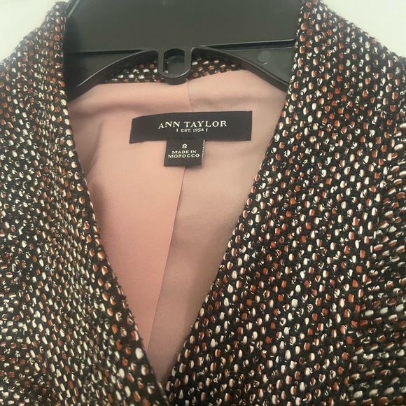 Ann taylor tweed moto style blazer - Picture 3 of 6